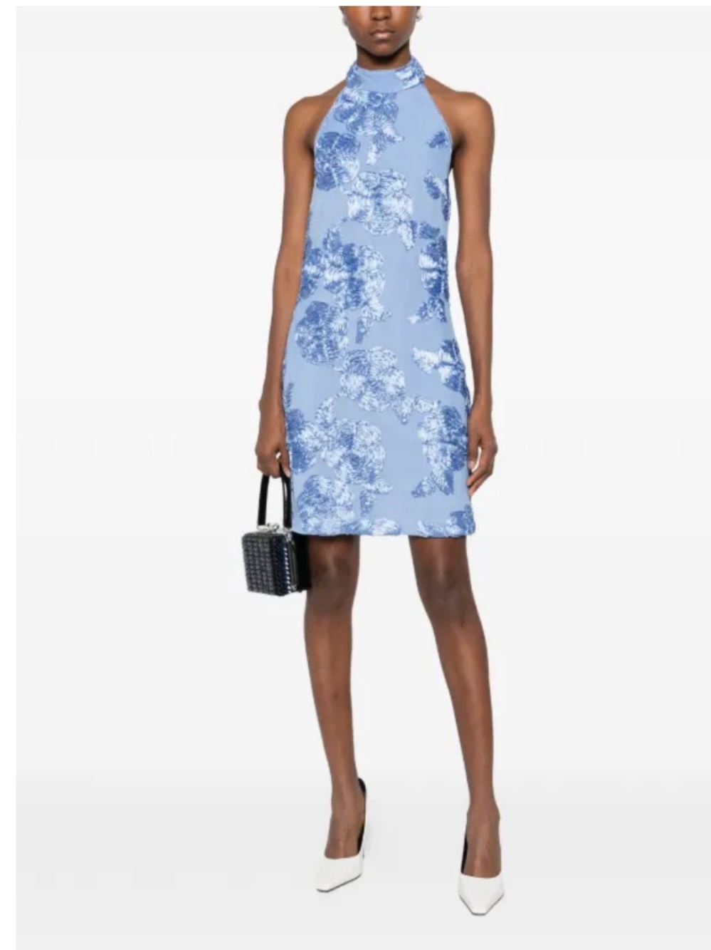 Rotate Birger Christensen Blue Halterneck Mini Dress size 2